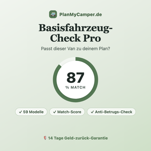 Camper Basisfahrzeug-Check Pro